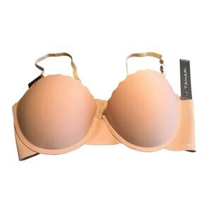 NEW Tahari Everyday Bra 34C Nude Padded Underwire Adjustable Clasp Back NWT